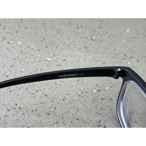 Eyebuydirect Milo 54-17-147 C1 Matte Black Plastic Eyeglasses FRAMES ONLY square - Picture 3 of 3
